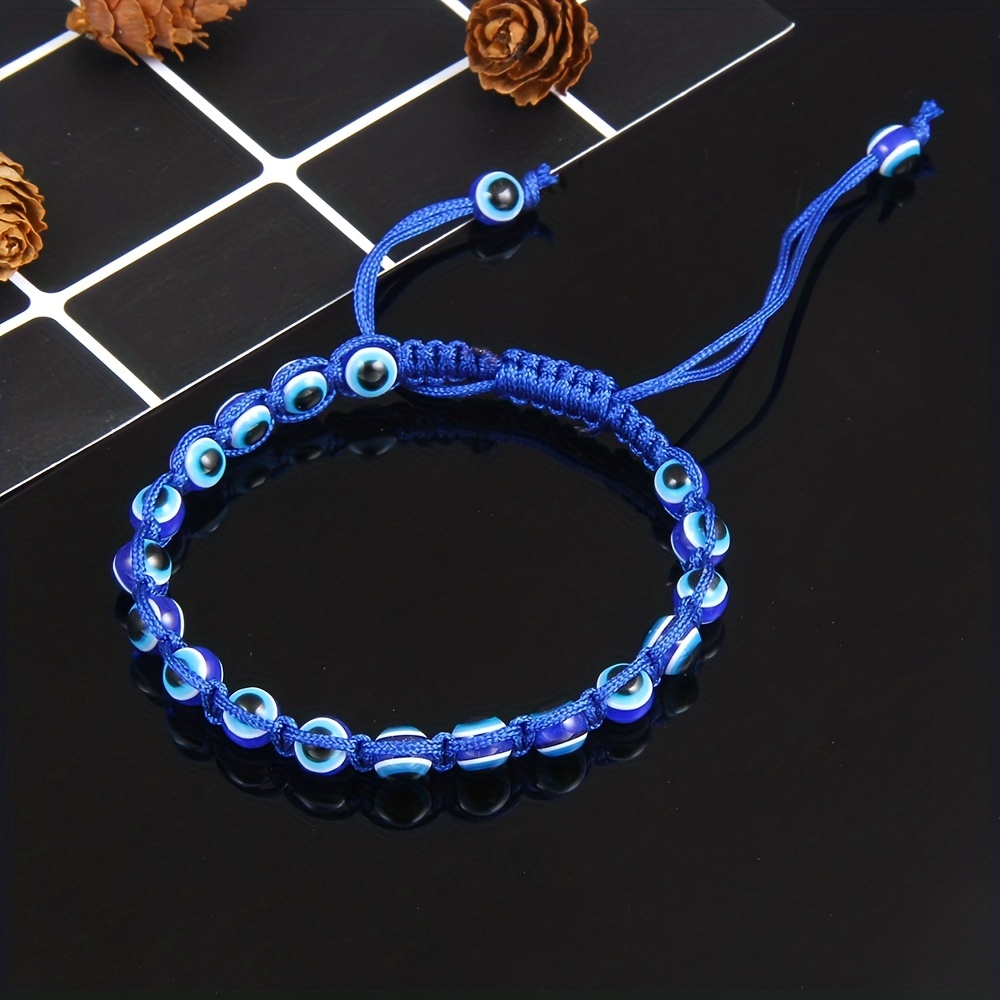 Braided Resin Devil's Eye Ladies Hand Rope Mexican Bracelet